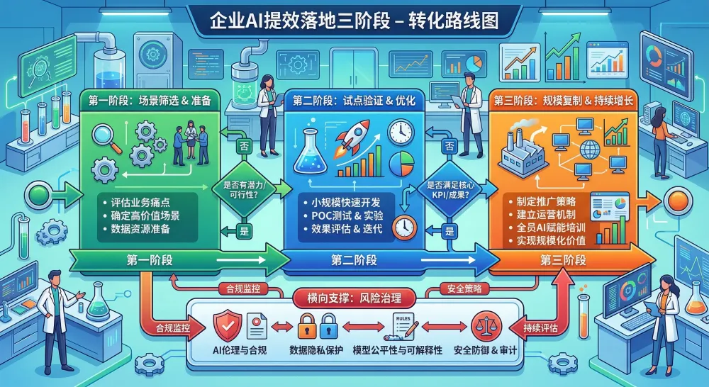 企业AI提效落地：先做“流程减法”再做“模型加法”